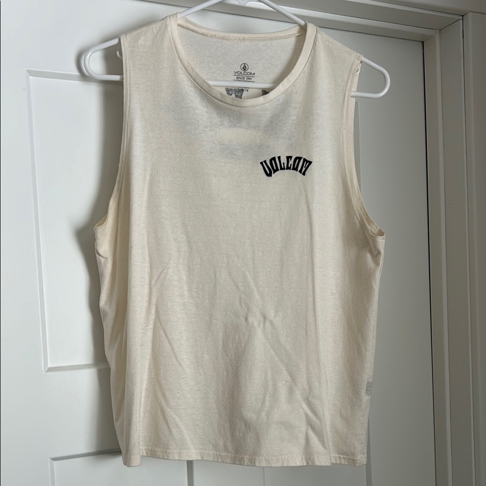 Volcom Cream Sleeveless Muscle Tee